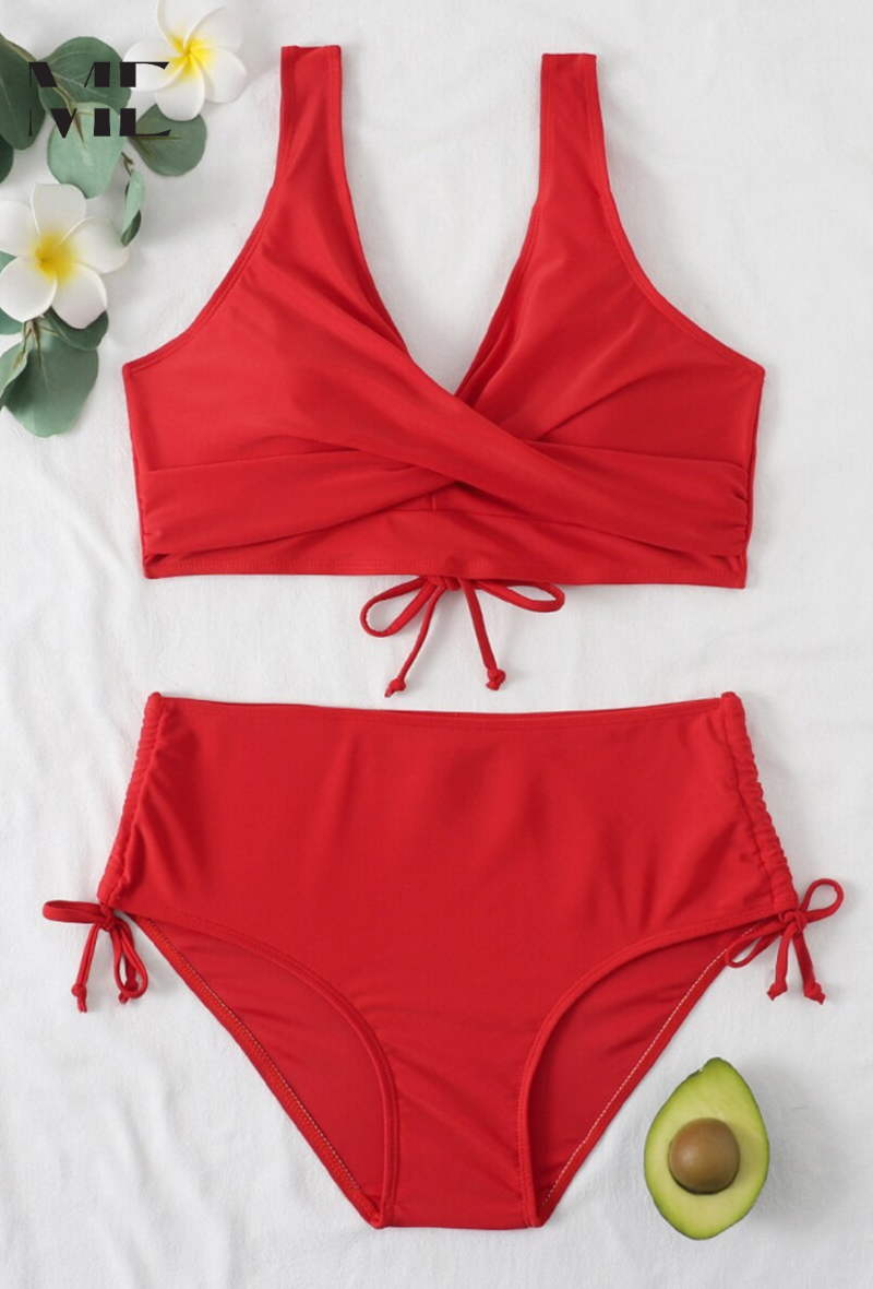 ME®️ | ELIS®️ | ELEGANT HIGH-WAISTED WRAP BIKINI