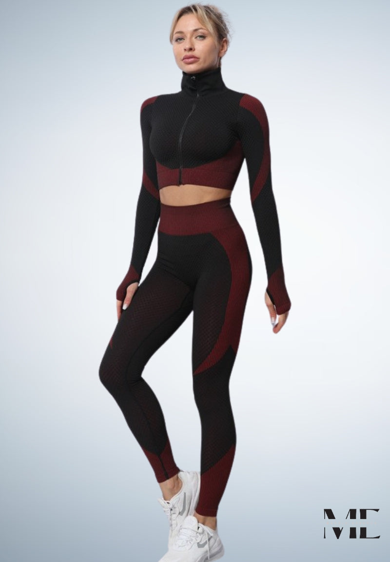 ME®️ | LONG SLEEVED SEAMLESS YOGA SET