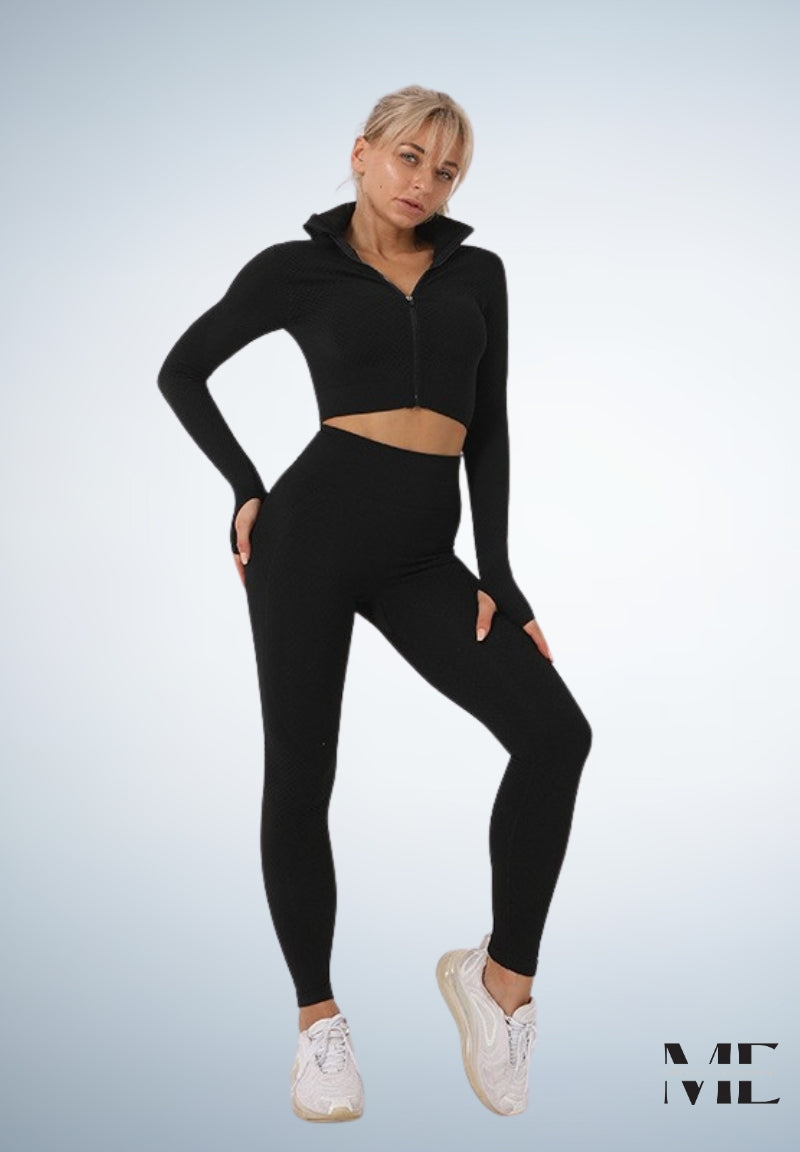 ME®️ | LONG SLEEVED SEAMLESS YOGA SET