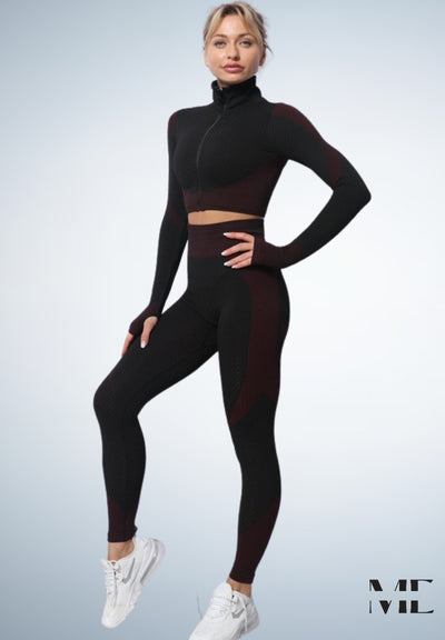 ME®️ | LONG SLEEVED SEAMLESS YOGA SET