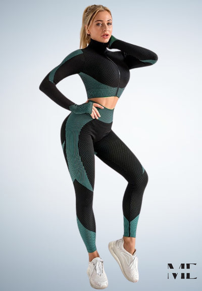 ME®️ | LONG SLEEVED SEAMLESS YOGA SET