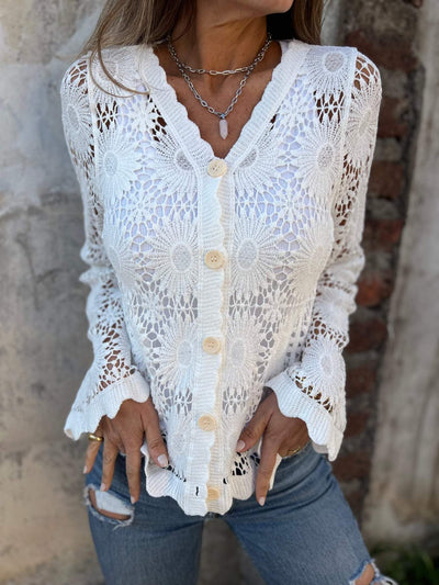 ME®️ | EVIE®️ | HOLLOW OUT LACE CROCHET TOP